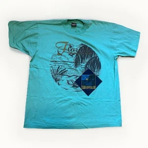 T-shirt vintage Florida Sunshine State Teal Destination XL punto singolo - Foto 1 di 4