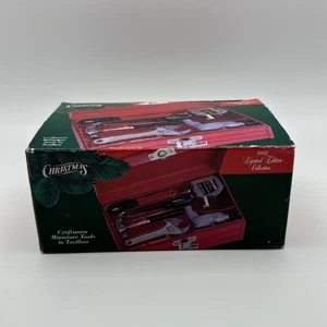 Vintage 1998 Limited Edition Collection Metal Craftsman Mini Tool Box Ornaments - Bild 1 von 15