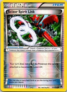Scizor Spirit Link 111/122 Reverse Holo XY: Breakpoint Pokémon TCG LP 2016 - Picture 1 of 4