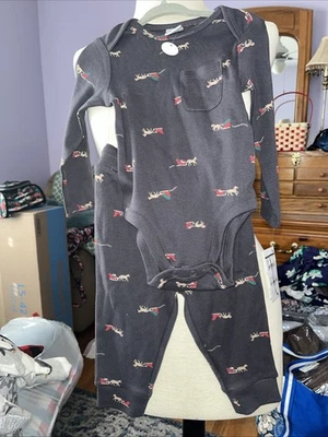 Top Nordstrom 2 piezas 12 Mos con broches de presión y pantalones Foto 1 de 4