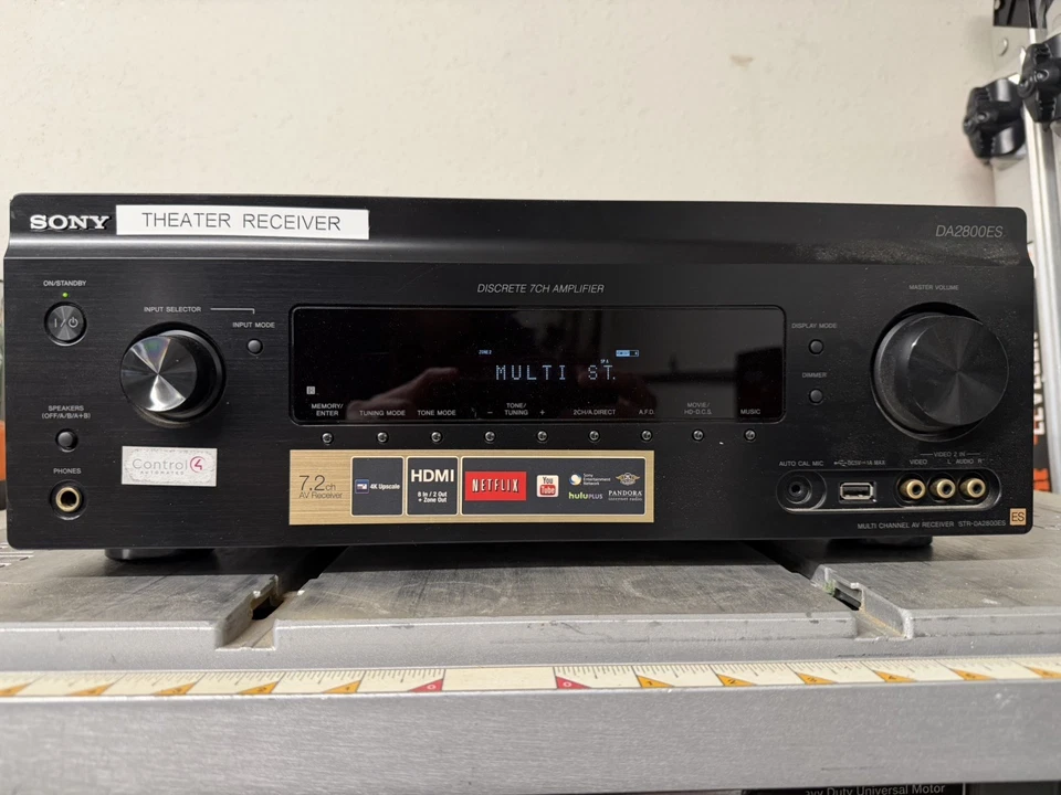 Stunning Sony ES STR-DA2800ES 7.2-Channel Home Theater Receiver HDMI Clean - Image 1 of 4