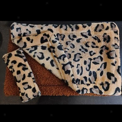 Cama Dragón Barbudo con Almohada y Manta Suave para Mascotas Pequeñas Leopardo Gecko Foto 1 de 4