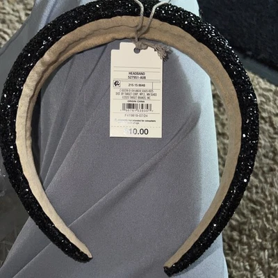 A New Day Black Glitter Headband (1.33 in) X2 Brand New with Tags Lot of 2 - Image 1 of 2