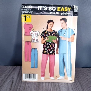 Pantaloni modello cucito è così facile top NON TAGLIATI semplicità A4644 - Foto 1 di 3