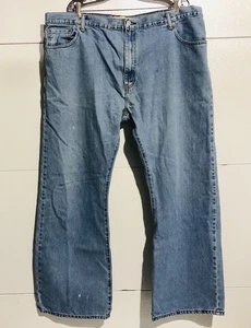 Vintage Levis 517 Jeans Size 44 X 32 Boot Cut Denim Red Tab Minor Bleach Spots - Picture 1 of 8
