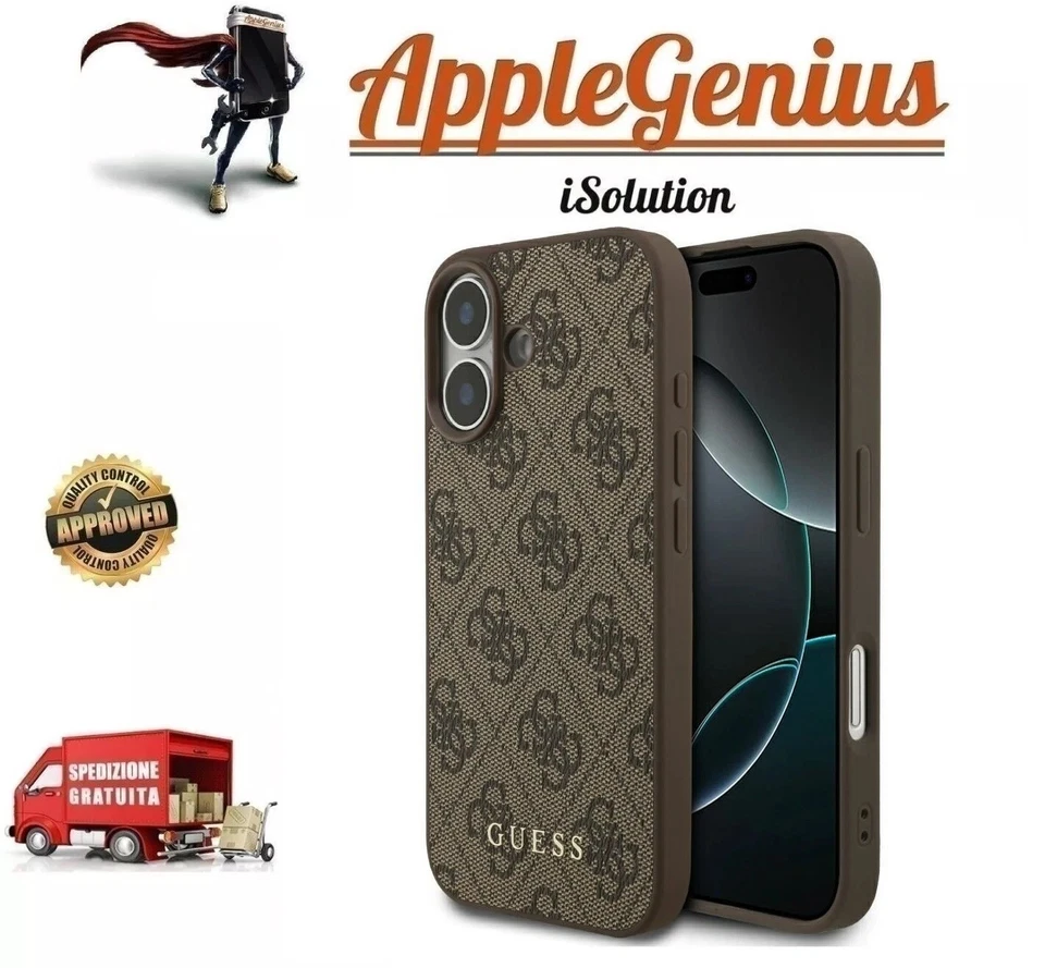 GUESS COVER PER IPHONE 17 GUHCP17SG4GFBR MARRONE - Immagine 1 di 1