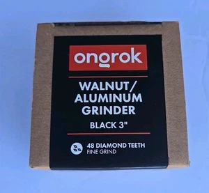 2-Piece Grinder, 3" Walnut, Aluminum Grinder Ongrok 48 Diamond Teeth Fine Grind - Picture 1 of 8