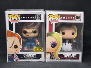 Funko Pop! Bride Of Chucky #315 Stitch Chucky Hot Topic Exclusive & #468 Tiffany - Picture 1 of 6