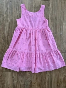 Cat & Jack pink eyelet dress for girls Size M (8) - Picture 1 of 6