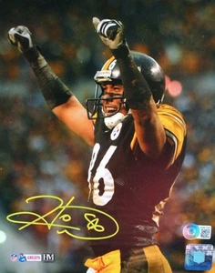 Hines Ward Autographed Steelers 8x10 Arms Up Photo -Beckett W Hologram *Yellow - Picture 1 of 2