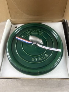 Olla de hierro fundido Staub La Cocotte Cochon 11” 28 cm 5,7 litros con tapa Francia Esmeralda - Imagen 1 de 7