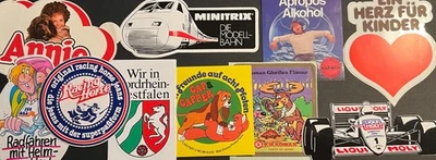 Vintage Aufkleber 80er 90er – Original Sticker Sammlung – Retro Kult Design - Bild 1 von 4