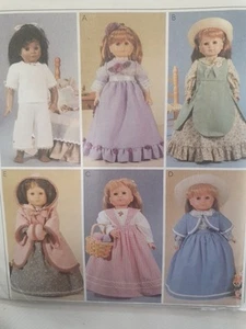 McCalls Sewing Pattern 2609 18" Doll Clothes Dress Top One Size Uncut - Picture 1 of 3
