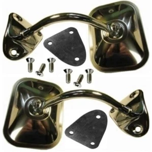 Chrome Rectangular Mirror Set for 1961-1971 Dodge Trucks - Picture 1 of 3