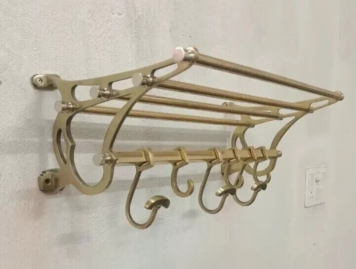 Ganchos para estantes de equipaje montados en la pared para el hogar, perchero, portaequipajes, abrigo Foto 1 de 4