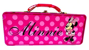 Kids Lunchbox - Walt Disney Minnie Mouse - L8” - W3.25” - H2” - Pink - Metal - Picture 1 of 7