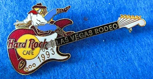 LAS VEGAS RODEO REITEN COWBOY 1993 FENDER STRAT GITARRE Hard Rock Cafe PIN - Bild 1 von 1