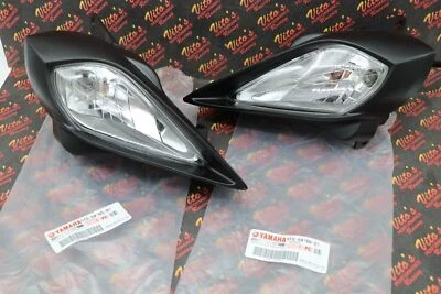 2 x Headlights + bulbs + plastic surround + socket Yamaha YFZ450 Raptor 700 700R - Image 1 of 4