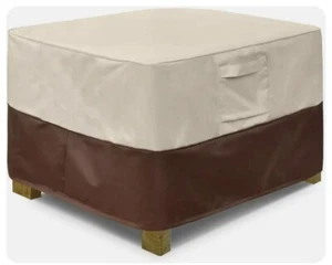 Vailge Square Waterproof Patio Ottoman Cover, Medium 28"x28"x17" - Picture 1 of 3