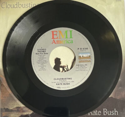 KATE BUSH -Cloudbusting- Rare US Promo 7” +Picture Sleeve (Vinyl Record) - Image 1 of 4
