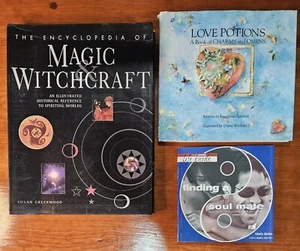 Lot of 3 Books Soul Mate, Love Potions & Encyclopedia of Magic & Witchcraft GUC - Picture 1 of 24