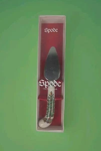Spode Christmas Tree Cheese Spread Knife Holiday Serving Vintage - Picture 1 of 5