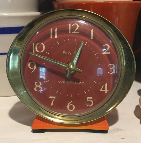 Vintage Westclox BABY BEN , Winding Alarm Clock . LA SALLE IL Cover