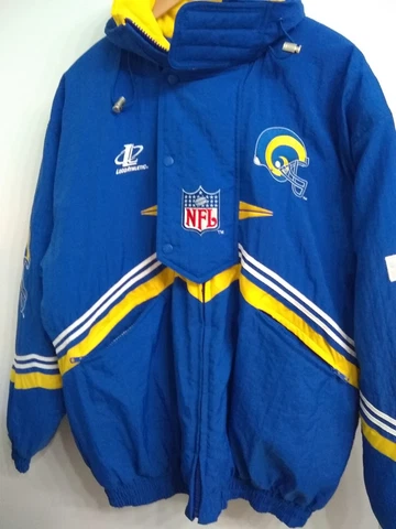 Vintage Starter Pro Line NFL St. Louis Rams Jacket Mens L Quilt Lined Embroider Cover