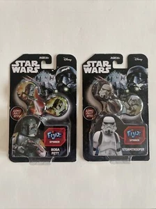 Star Wars Boba Fett And Storm Trooper Fijix Spinners Set of 2 Original Packaging - Picture 1 of 4