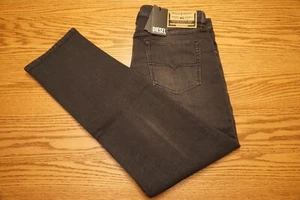 NWT MEN'S DIESEL JEANS Multiple Sizes Regular Fit Buster - RM063 Black $225 - Picture 1 of 2