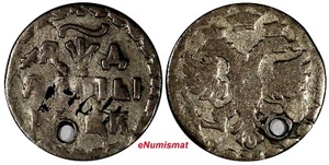 Russia Peter I the Great Silver 1704 БК Altyn Krasny Mint, Moscow KM# 119 (473) - Picture 1 of 3