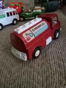 Tootsie Spielzeug 4 Zoll Chemielöscher Feuerwehr Tankwagen rot USA 1970 - Bild 1 von 12