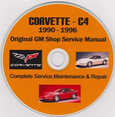 Chevrolet Corvette C4 1990-1996 manual de reparación de fábrica ¡más extras FBT! Foto 1 de 2