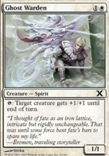 1x Ghost Warden - Foil MTG 10th Edition NM Magic Foil