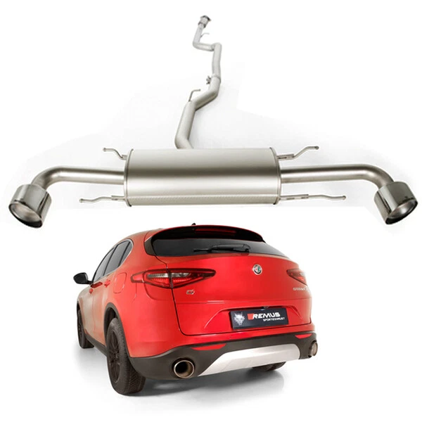 REMUS Duplex Edelstahl Sportauspuff ALFA ROMEO Stelvio Q4 Typ 949 2.0l Turbo