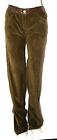 $2590.00 NEW VALENTINO Corduroy Olive Brown Pants Trousers leather croc pocket 6
