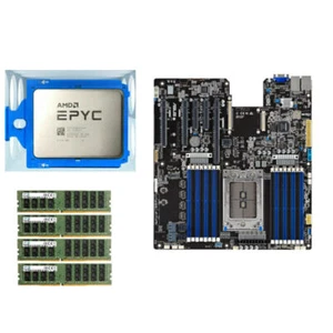 1x Supermicro X12DPI-N6 Mainboard +1x AMD EPYC 7501 32-Core +4x Samsung 16GB RAM - Afbeelding 1 van 3