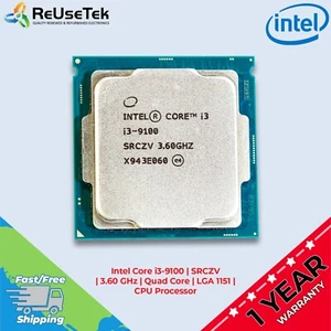 Intel Core i3-9100 | SRCZV | 3.60 GHz | Quad Core | LGA 1151 | CPU Processor - Picture 1 of 12