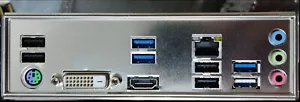 I/O IO Shield For Gigabyte B550M-DS3H Backplate baffle - Afbeelding 1 van 4