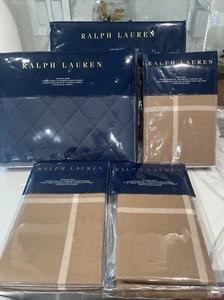 Ralph Lauren Modern Equestrian King Duvet Cover+4 Shams. Brand New! - Picture 1 of 16