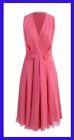 Christian Dior Pink Silk Bow Detail Midi Dress Size Fr 46 - Us 14