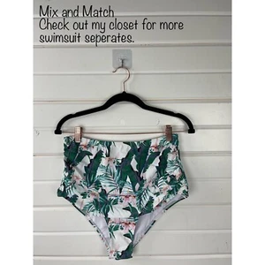 XL High Waist Size 12 Bikini Bottom Swimwear Hipster Bikini Brief Swim Shorts - Picture 1 of 7