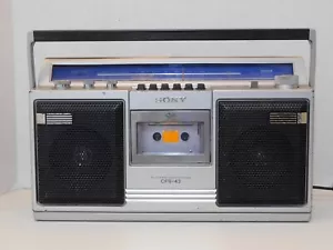 Sony CFS-43 Radio Cassette Player/Recorder PARTS/REPAIR - Picture 1 of 11