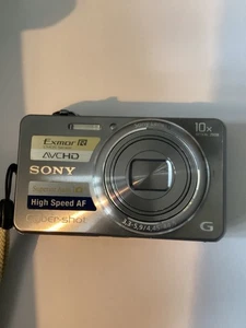 Cámara digital Sony Cybershot DSC-WX100 plateada 18 MP lente SONY G excelente+ 10x - Imagen 1 de 8