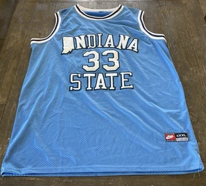 Larry Bird #33 Nike Indiana State Sycamores NCAA Trikot Größe XXXL Farbe Blau - Bild 1 von 3