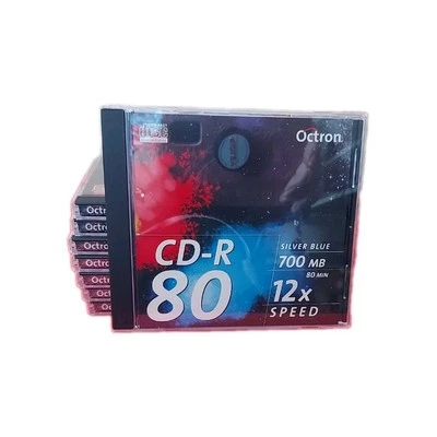 OCTRON CD-R 80 12x Speed 80 min 700MB 8 Recordable Blank Discs New - Image 1 of 3