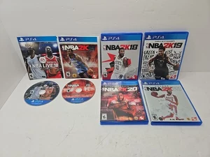 Lot of 6 NBA Games 2K15 2K18 2K19 2K20 2K21 & Live 18 (Sony PlayStation 4) - Picture 1 of 12