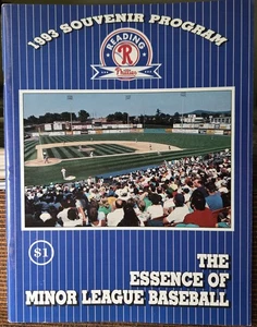 Reading Phillies The Essence Of Minor League Baseball 1993 Souvenir Program - Picture 1 of 1