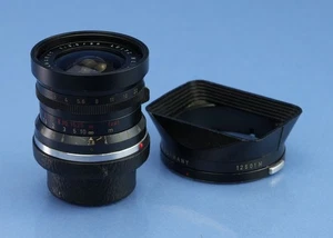 LEICA 28MM ELMARIT M F2.8 EARLY 1ST V 9 ELEMENT BLACK PAINT 11801 LENS GERMANY - Picture 1 of 6