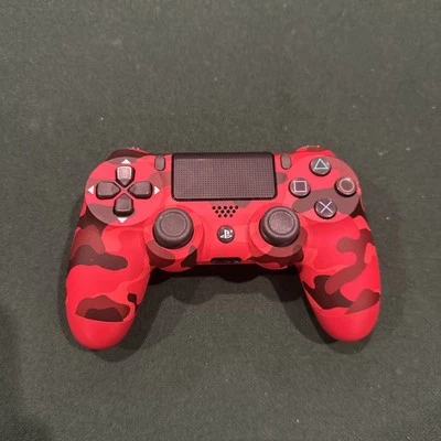 Official Sony DualShock 4 Wireless Controller PlayStation 4 Red Camouflage  - Image 1 of 2